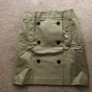 Loft khaki skirt NWT